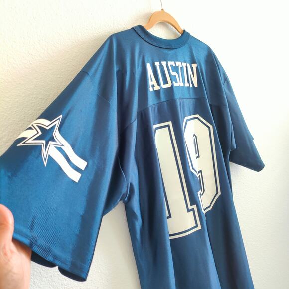 Miles Austin Dallas Cowboys #19 NFL Football Jersey Adult Size Large Blue Star - Picture 4 of 7
